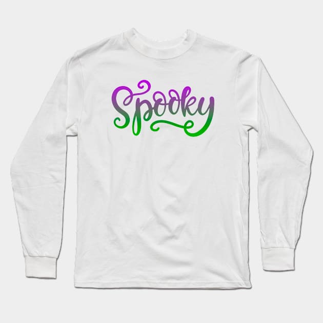 Spooky Halloween Long Sleeve T-Shirt by igzine